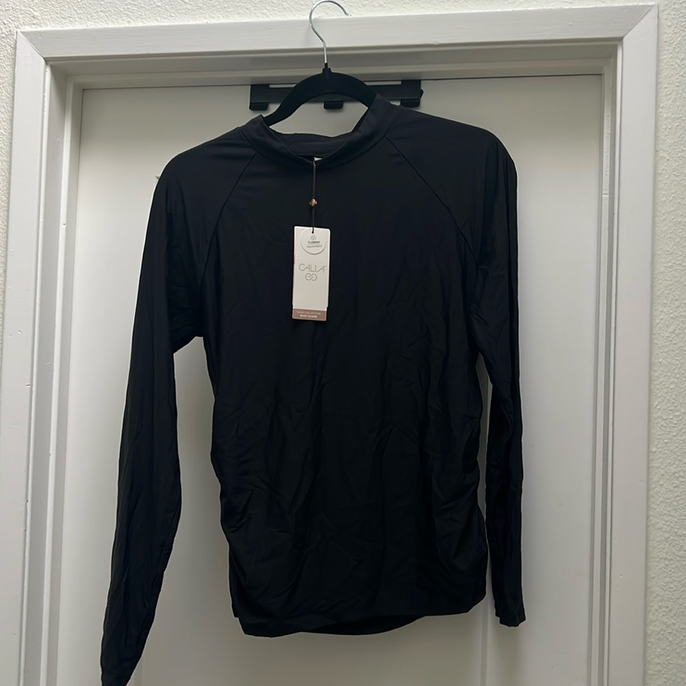 Calia rash guard black long sleeve L